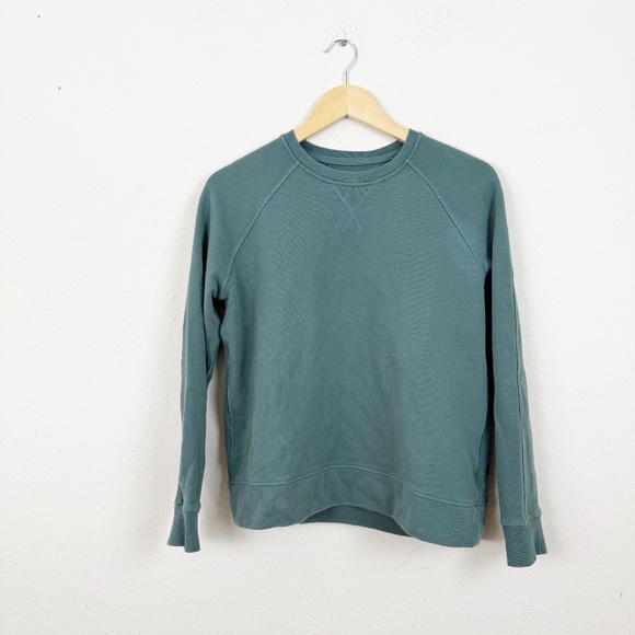 Lululemon Just Pleat It Crew Green Sweatshirt Size Small - Picture 1 of 5